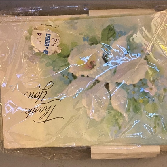 VINTAGE Unopened Pkg. GLENCREST 1978 For- Wedding, Shower-Thank You Gifts Cards - Picture 10 of 16